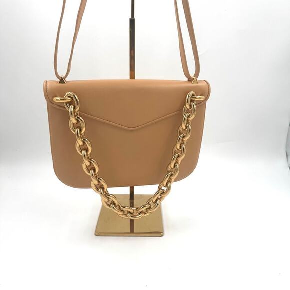 Bottega Veneta Mount Leather Beige Tan Crossbody Shoulder Bag - Picture 5 of 16